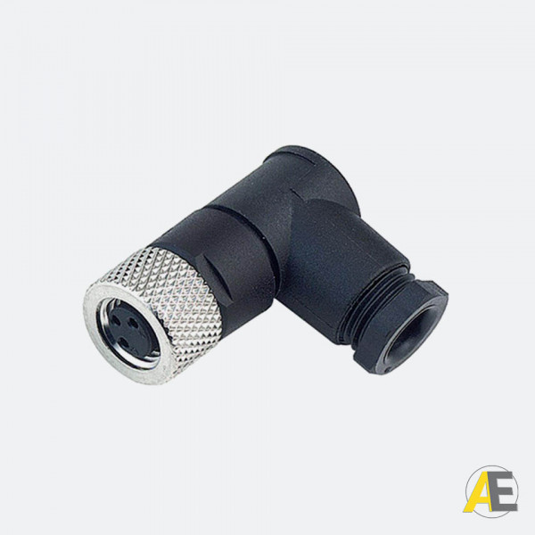 Conector Angular 90° M8 / 4 polos Fêmea - Pepperl+Fuchs Cód. 102403