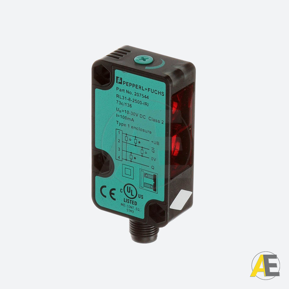 Sensor Fotoelétrico Difuso RL31-8-2500-IR/59/73c/136 - Pepperl+Fuchs Cód. 101046