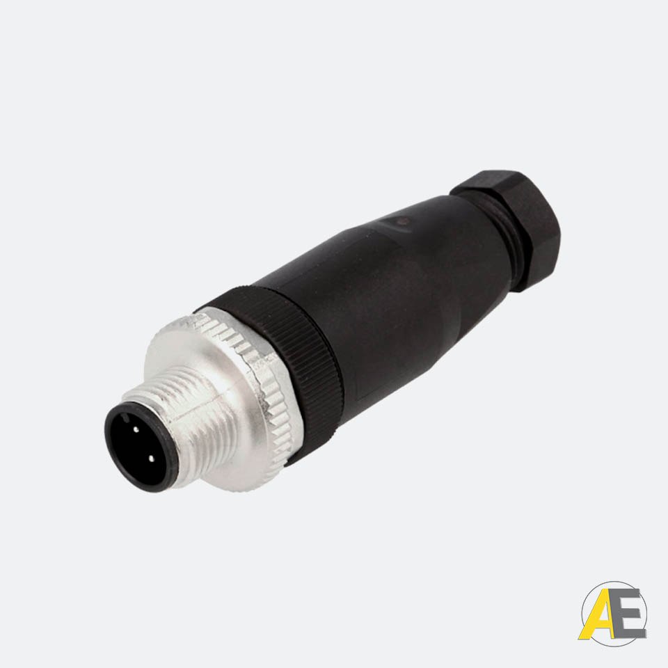 Conector Reto M12 / 4 polos Macho - Pepperl+Fuchs Cód. 100066